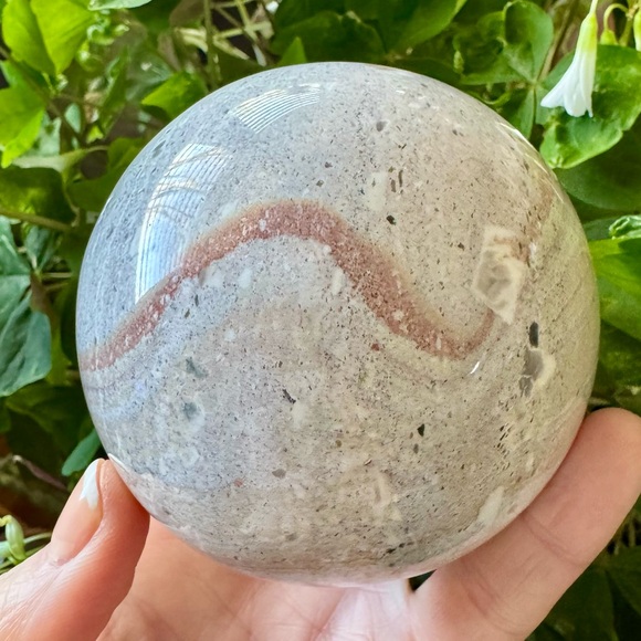 🌊Ocean Jasper Crystal Sphere🌊 ~approx 3” 1.7lbs! 658g